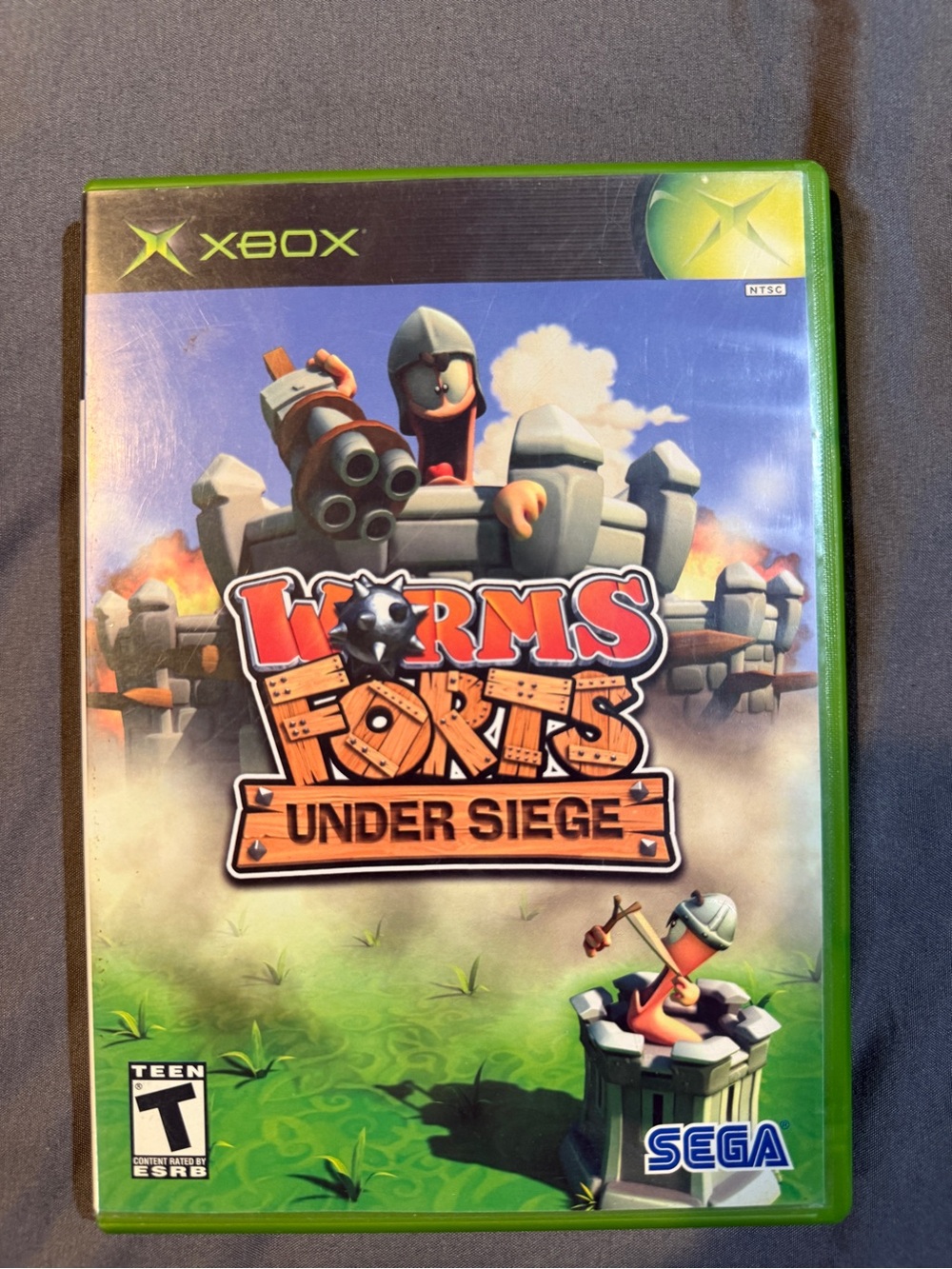 SEGA Worms Forts: Under Siege - Green Xbox Game Case